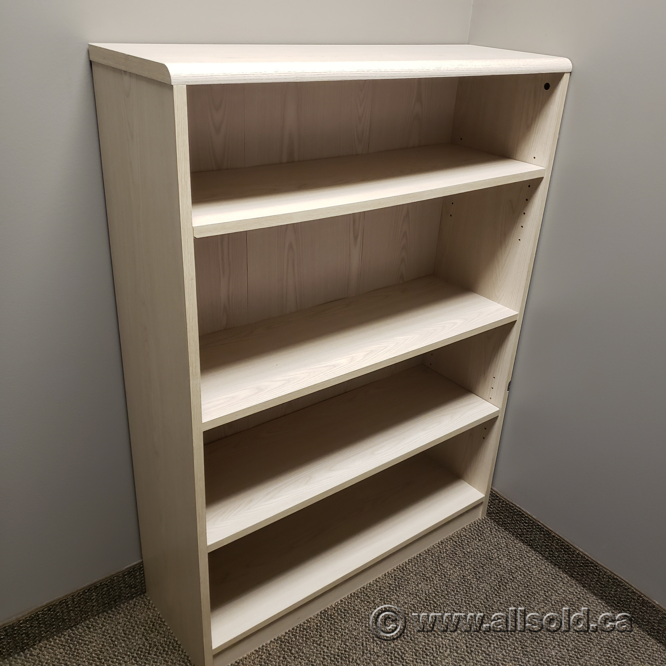 Pale Blonde Bookshelf Bookcase w/ Adjustable Shelves Allsold.ca Buy